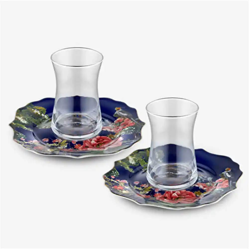 Lacivert Çay Tabağıyla Dekorasyonda Şıklık ve Zarafetin Sırları