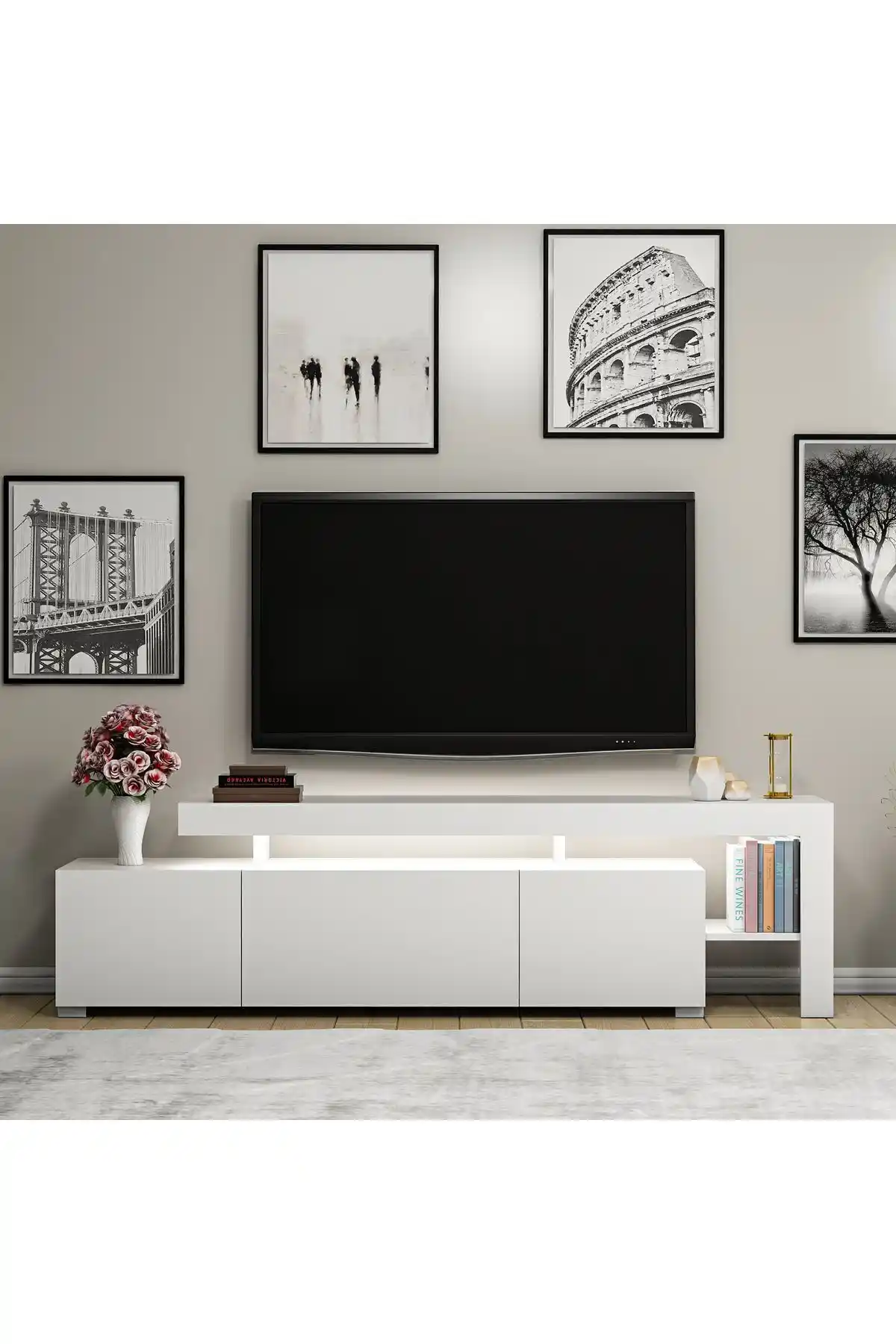 LED Işıklı TV Üniteleri ile Modern ve Fonksiyonel Dekorasyon Çözümleri