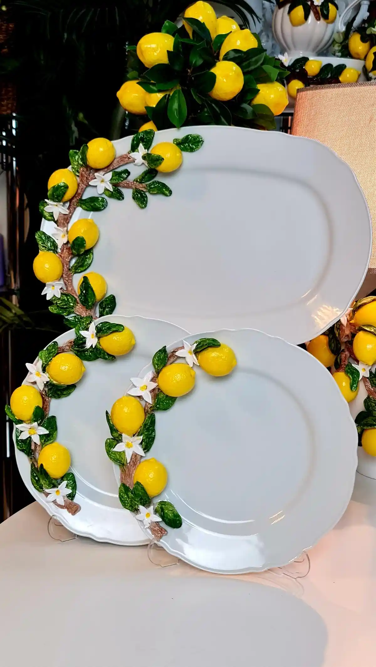 Limon Desenli Servis Tabağı ile Sofralarınıza Tazelik ve Şıklık Katın