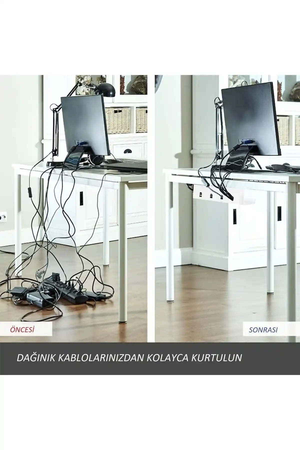 Masa Altı Kablo Düzenleyicileri ile Dekorasyonunuzu Modern ve Güvenli Hale Getirin