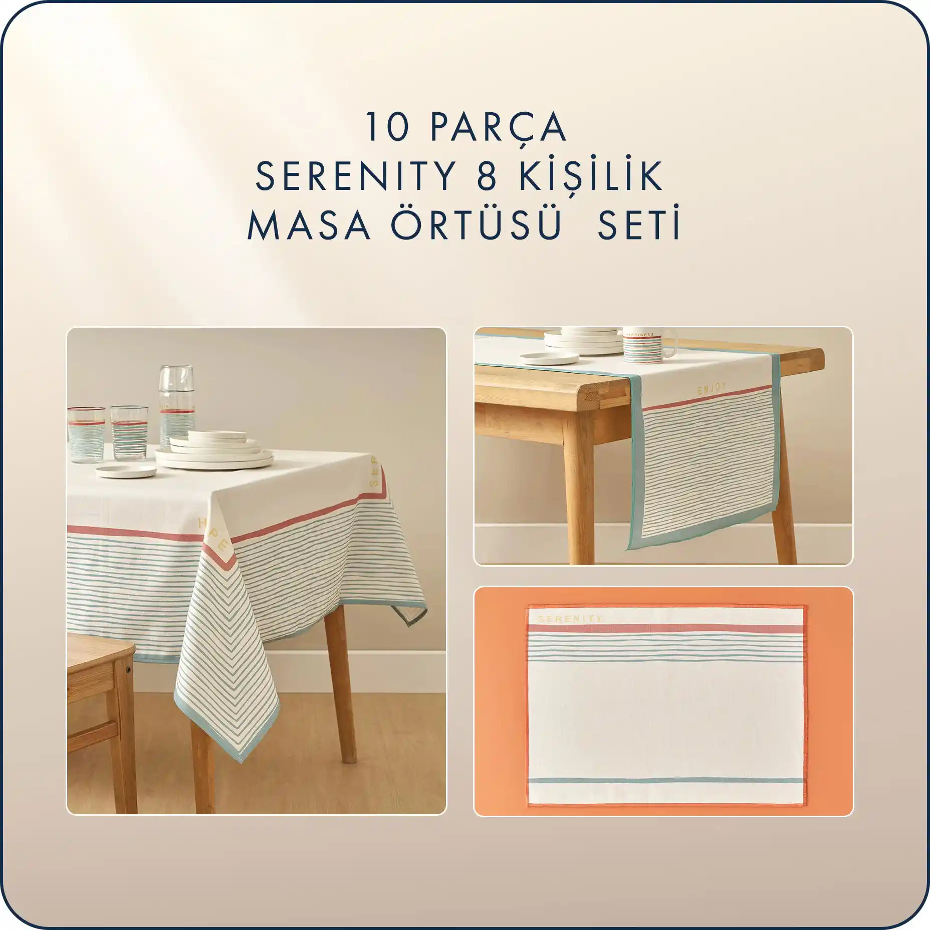 Masa Örtüsü Setleri ile Sofralarınıza Estetik Katın Dekorasyon ve Koruma Çözümleri