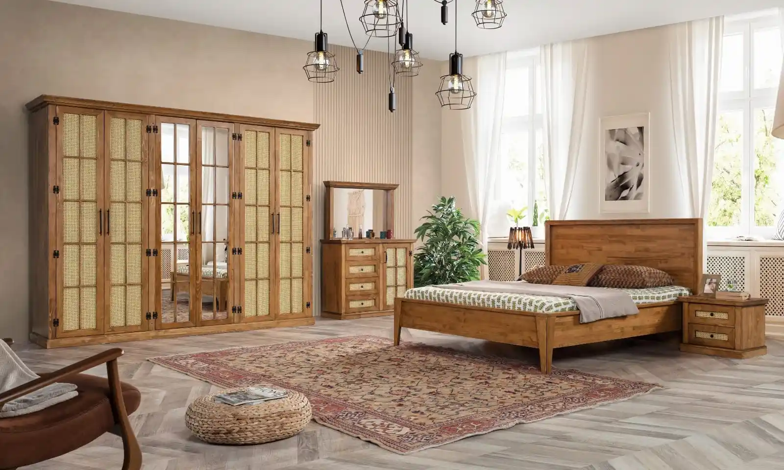 Masif Ahşap Yataklar ile Doğal ve Sıcak Dekorasyon Çözümleri