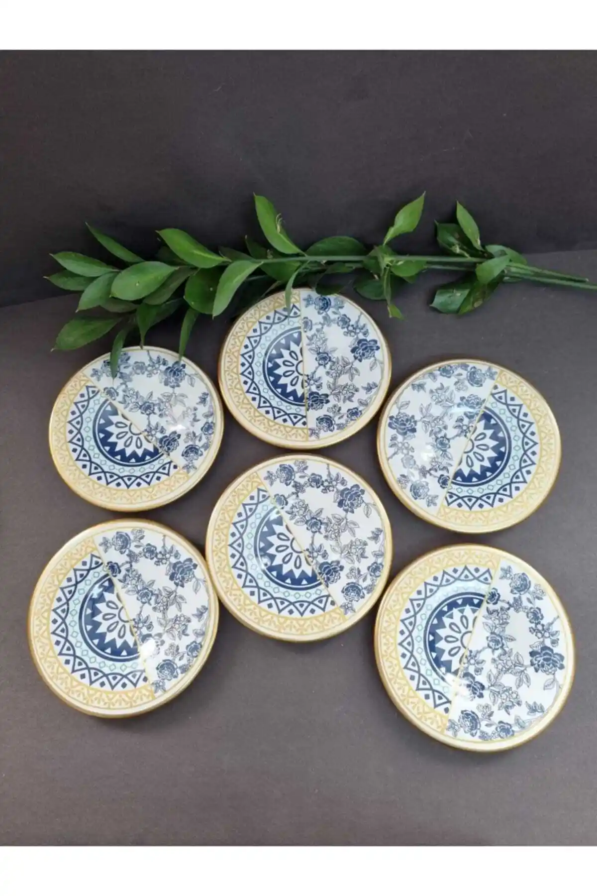 Mavi Çay Tabağı Dekorasyonda Zarafet ve Fonksiyonelliğin Buluşması