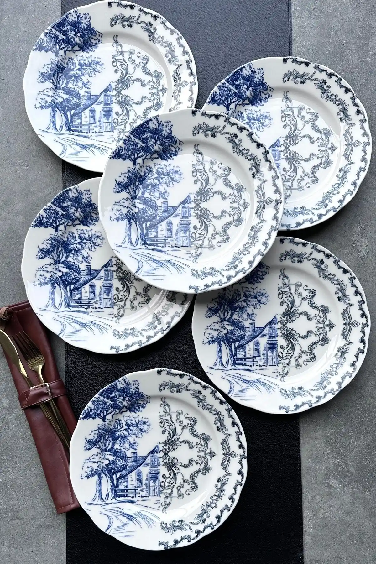 Mavi Tabak Takımıyla Ev Dekorasyonunuza Şıklık ve Zarafet Katın