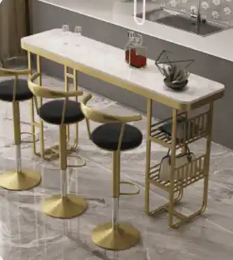 Mermer Bar Masası ile İç Mekan Dekorasyonunuza Zarif ve Dayanıklı Bir Dokunuş Ekleyin