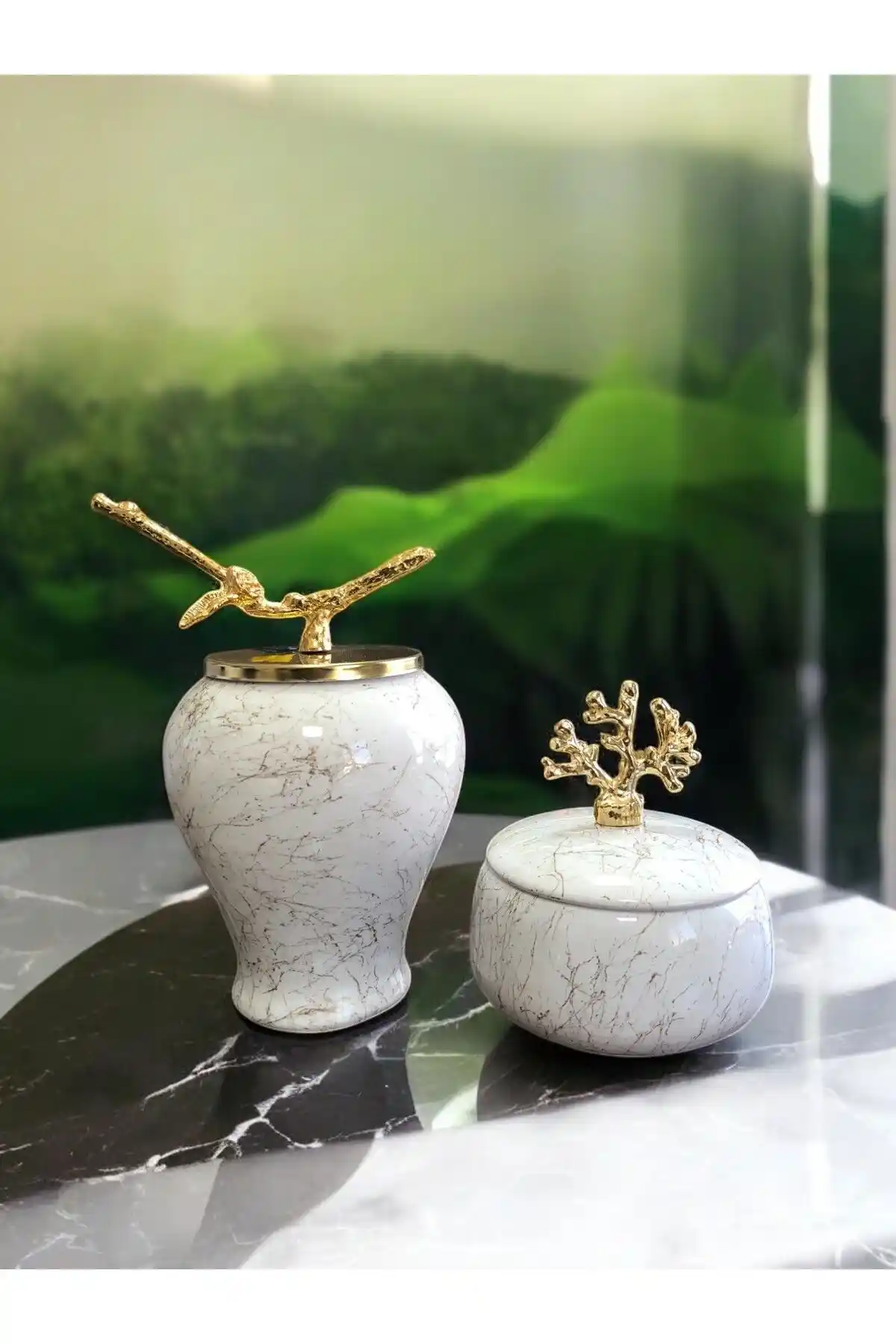 Mermer Obje Dekorasyonunda Şıklık ve Doğallık Sağlayan Modern Tasarımlar