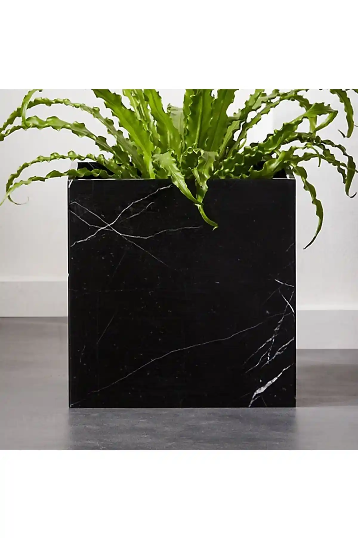 Mermer Saksı Dekorasyonuyla Mekanlarınıza Zarafet Katın Doğal ve Dayanıklı Tasarımlar