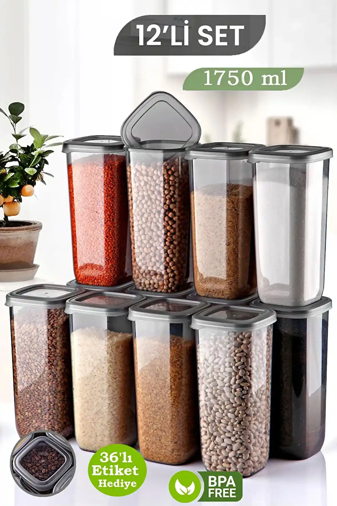 Modern Evler İçin Pratik ve Şık 12'li Erzak Saklama Kabı Setleri Rehberi