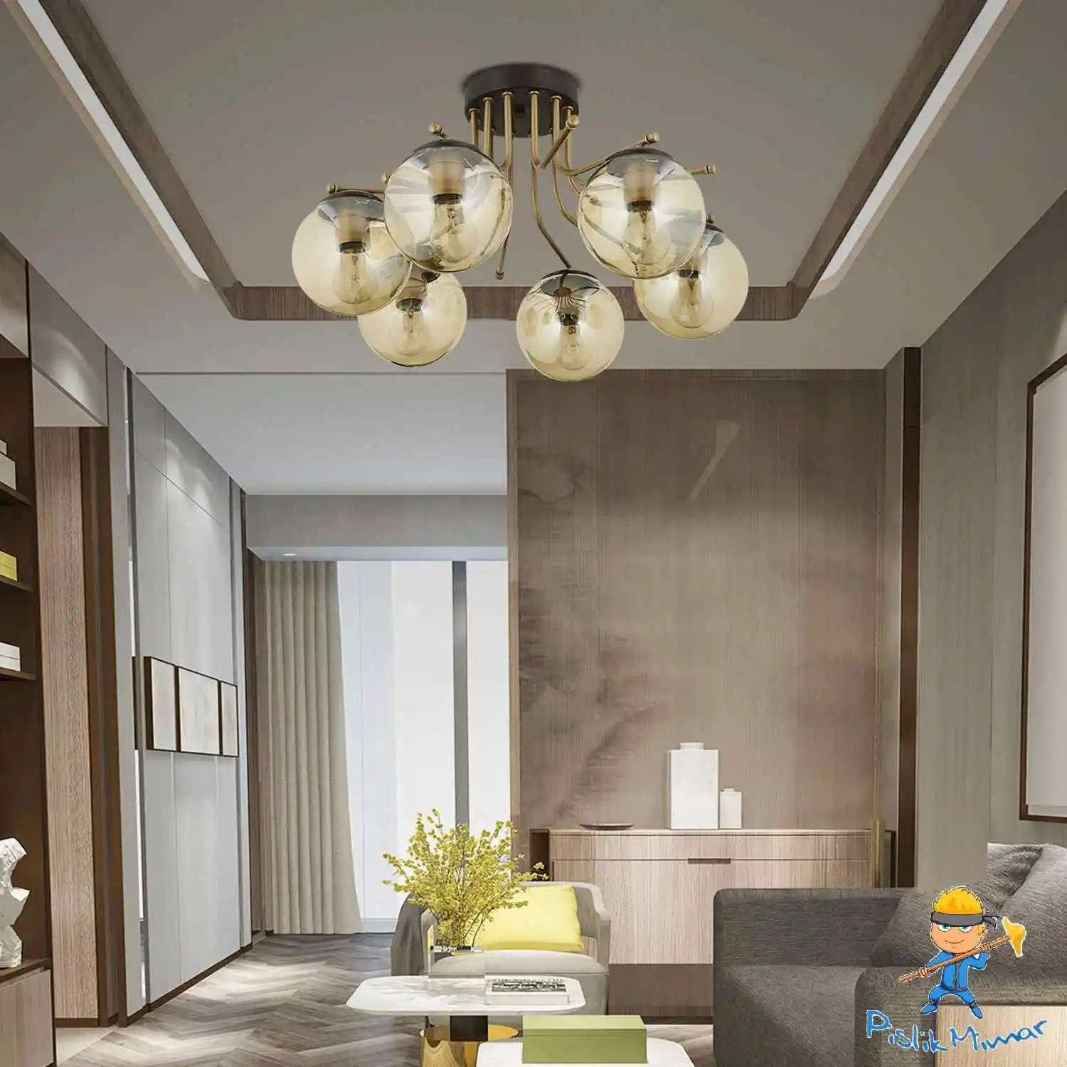 Modern Salon Dekorasyonuna Uygun Şık ve Fonksiyonel Avize Modelleri