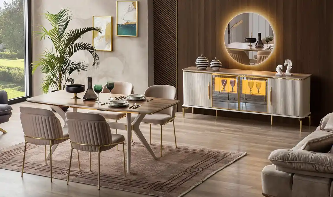 Modern Salon Yemek Masası Seçimi ve Dekorasyon İpuçlarıyla Şıklığı Yakalayın