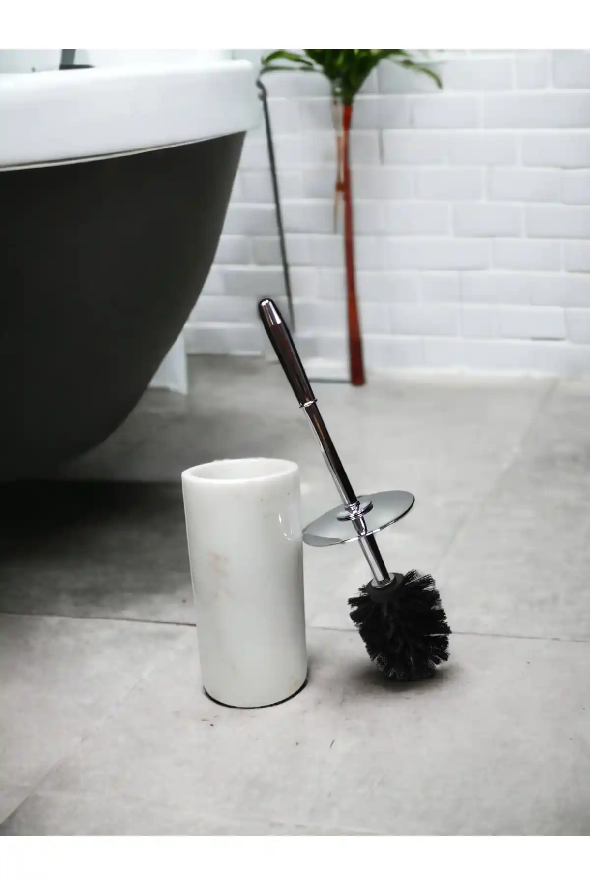 Modern ve Şık Banyo Dekorasyonu İçin Mermer Tuvalet Fırçası Seçenekleri