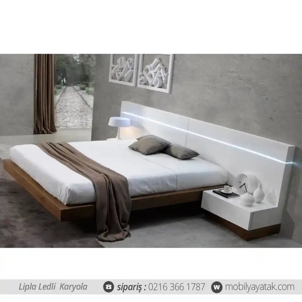 Yatak Odası Dekorasyonunda LED Işıklı Yatak Başlığı ile Modern ve Şık Çözümler
