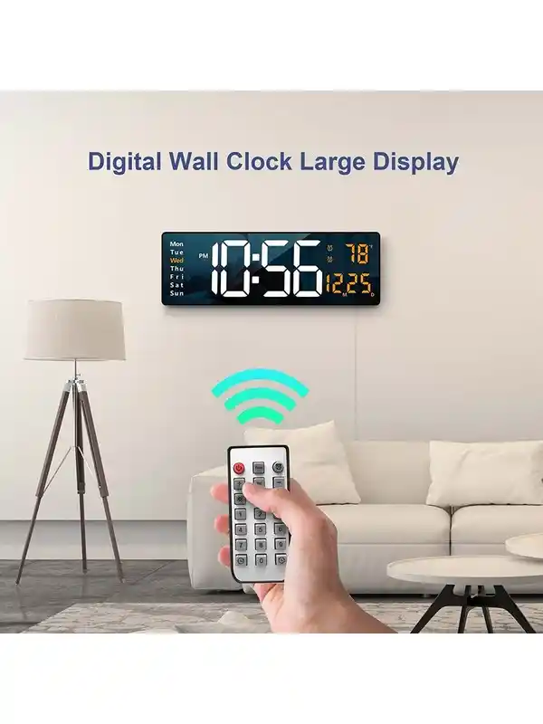 13 İnç Dijital Duvar Saati: Modern Ev ve Ofis Dekorasyonunda Fonksiyonellik ve Estetik