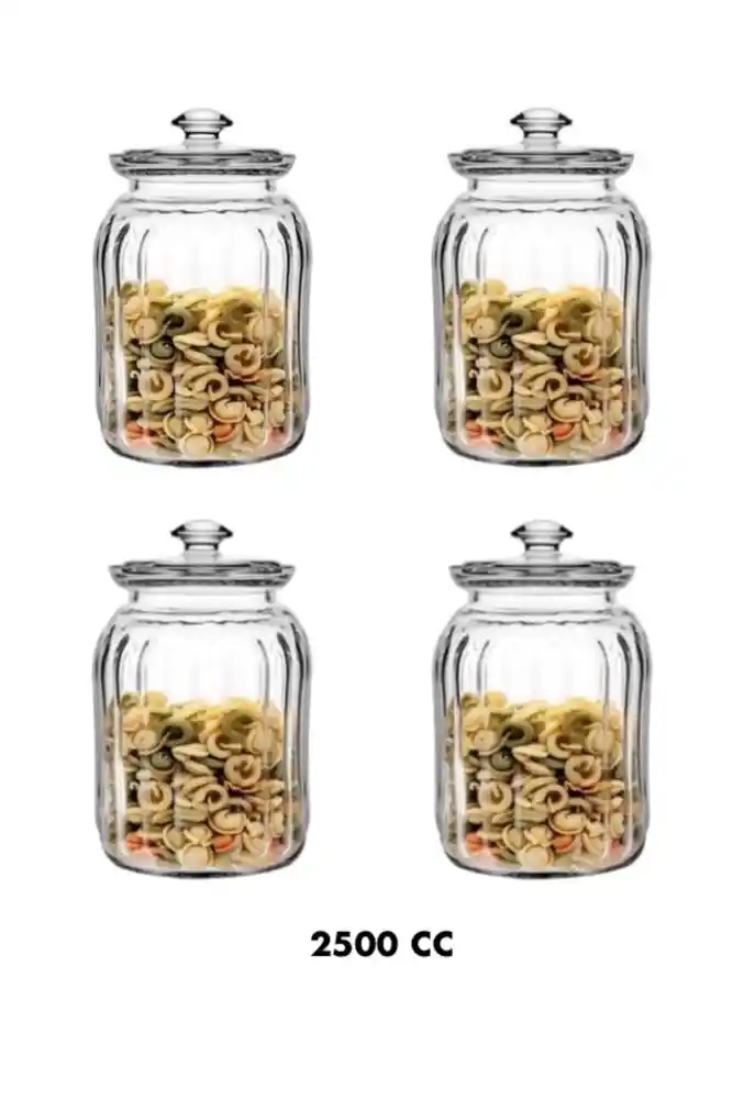 2500 cc Kapasiteye Sahip Cam Gıda Saklama Kabı: Sağlıklı ve Dayanıklı Mutfak Çözümü