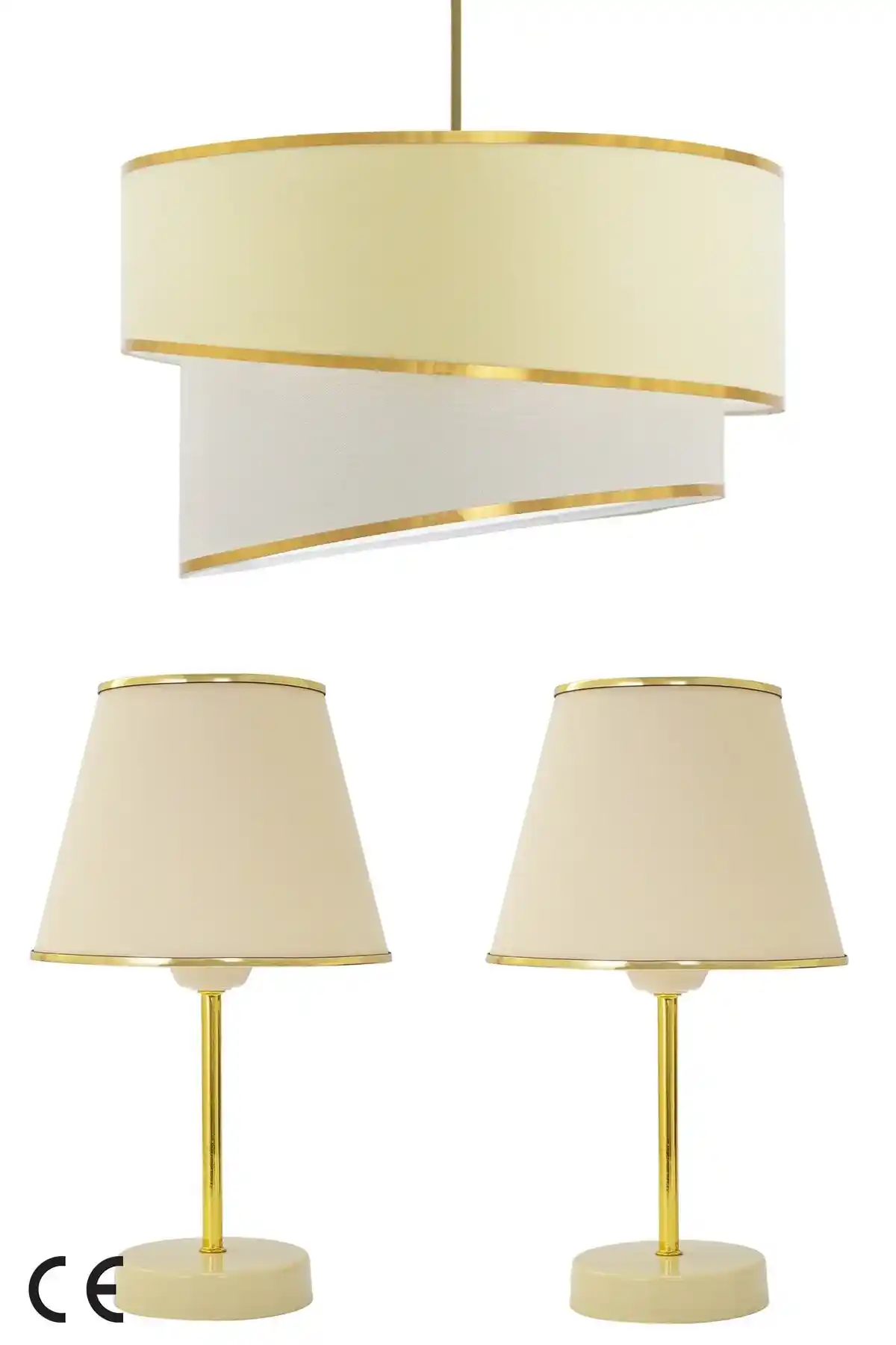 Abajur Renkleri Krem ve Gold'un Dekorasyondaki Etkisi ve Uyum Önerileri