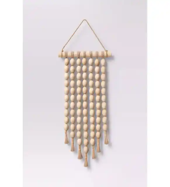 Ahşap Boncuklu Dekoratif Duvar Süsü: Doğal ve Estetik Bir İç Mekan Dekorasyonu Seçeneği