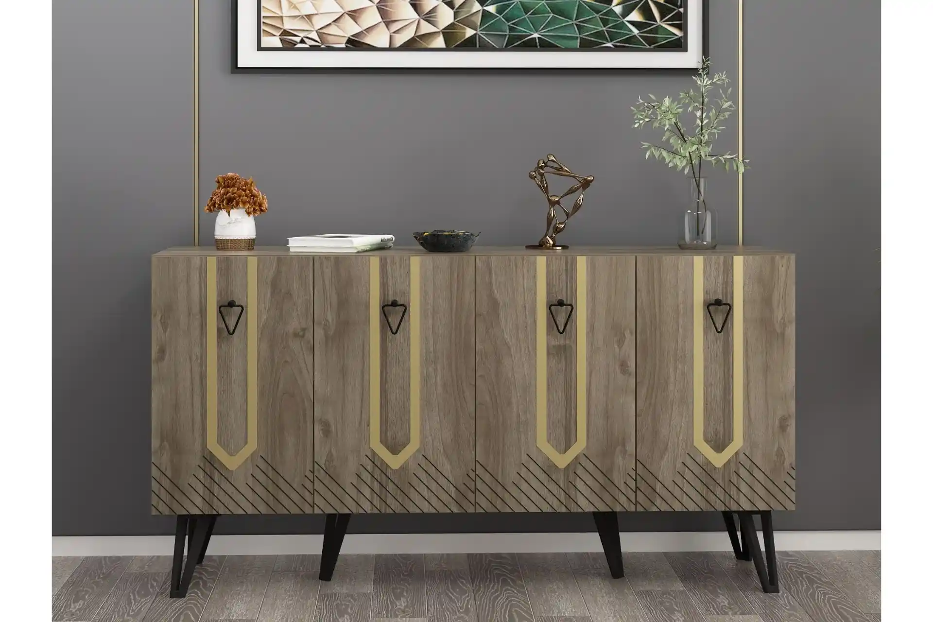 Ahşap Ceviz Gold Desenli Modeller: Modern ve Şık İç Mekan Tasarımları İçin Rehber