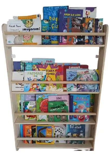 Ahşap Montessori Camdan Kitaplıklar: Güvenli ve Estetik Çocuk Kitaplıkları