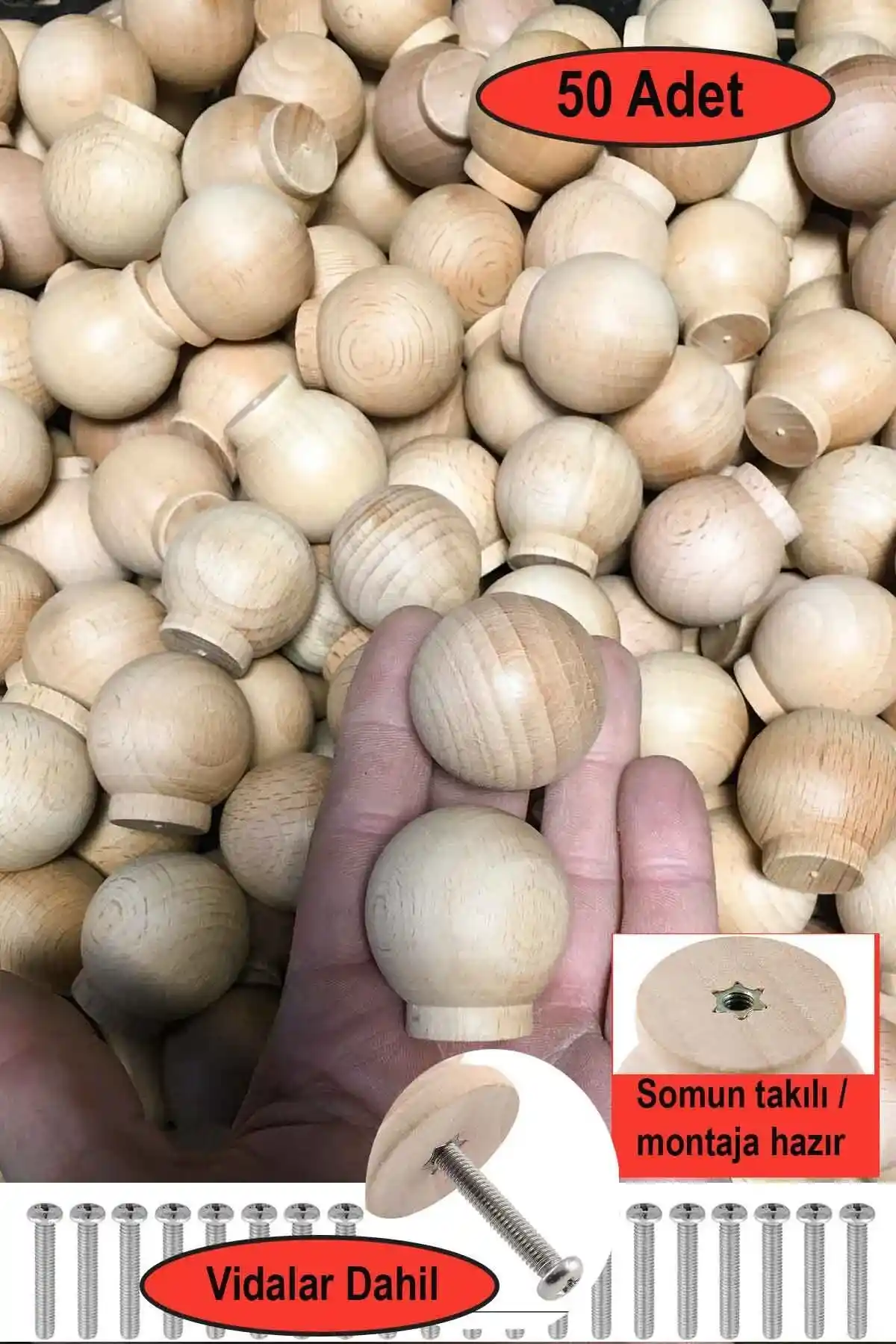 Ahşap Top Düğme Kulp Seçenekleri: Estetik ve Fonksiyonellik Arasında Bir Köprü