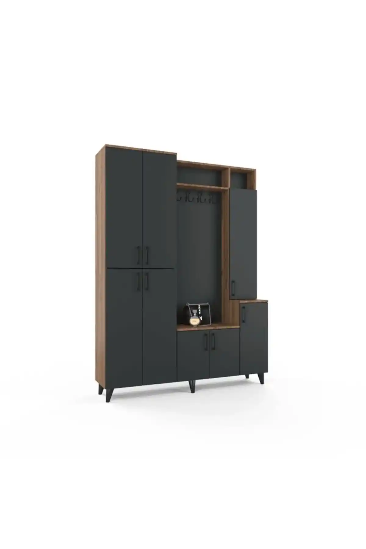 Antrasit Cam Detaylı Modern Portmanto Modelleri ve Dekorasyon İpuçları