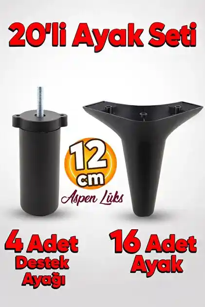 Aspen Rose Lüks Kanepe Ayakları: Modern ve Dayanıklı Tasarımlarla Ev Dekorasyonunu Zenginleştirir