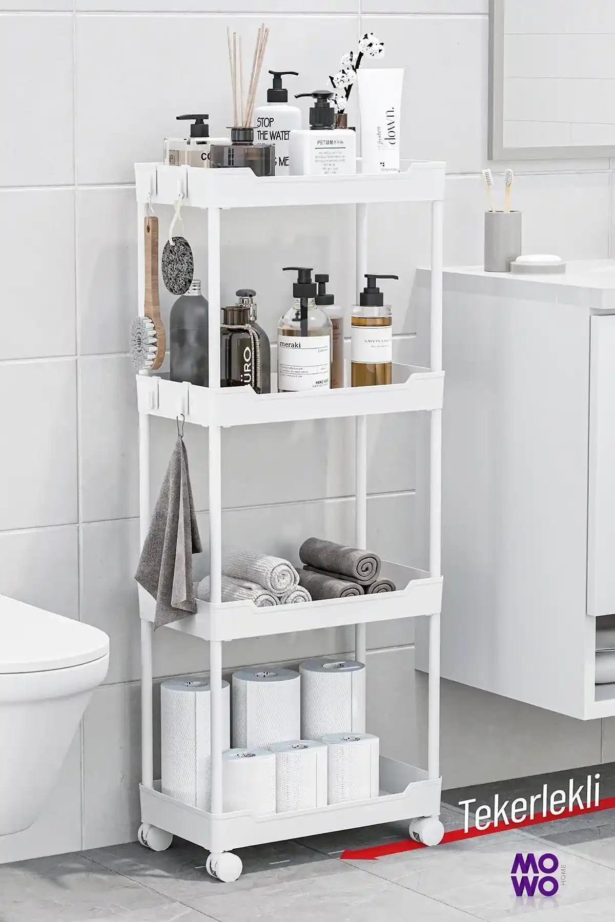 Banyo Köşeliği ve Beyaz Organizasyon Ürünleri ile Modern ve Fonksiyonel Mekanlar