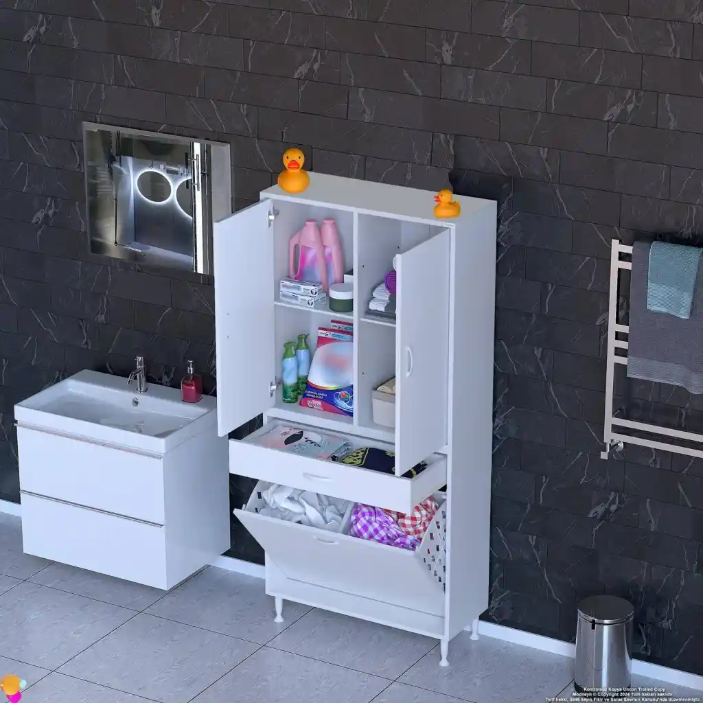 Banyo Mobilyasında Alan Tasarrufu Sağlayan Raflar ve Fonksiyonel Kullanım İpuçları