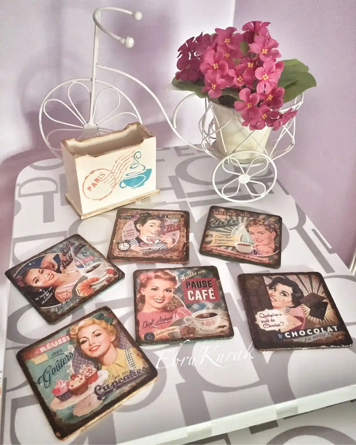 Bardak Altlığı Boyama ve Dekorasyon Fikirleriyle Evinize Özgün Dokunuşlar Katın