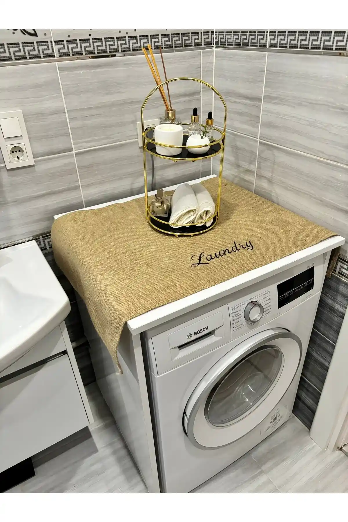 Baskılı Çamaşır Makinesi Kaplama Örtüsü: Estetik ve Koruyucu Çözüm