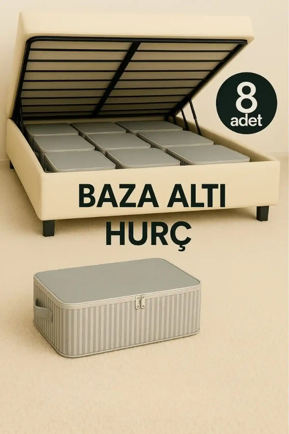 Baza Altı Saklama Hurçları ile Evinizde Alan Tasarrufu ve Düzen Sağlama