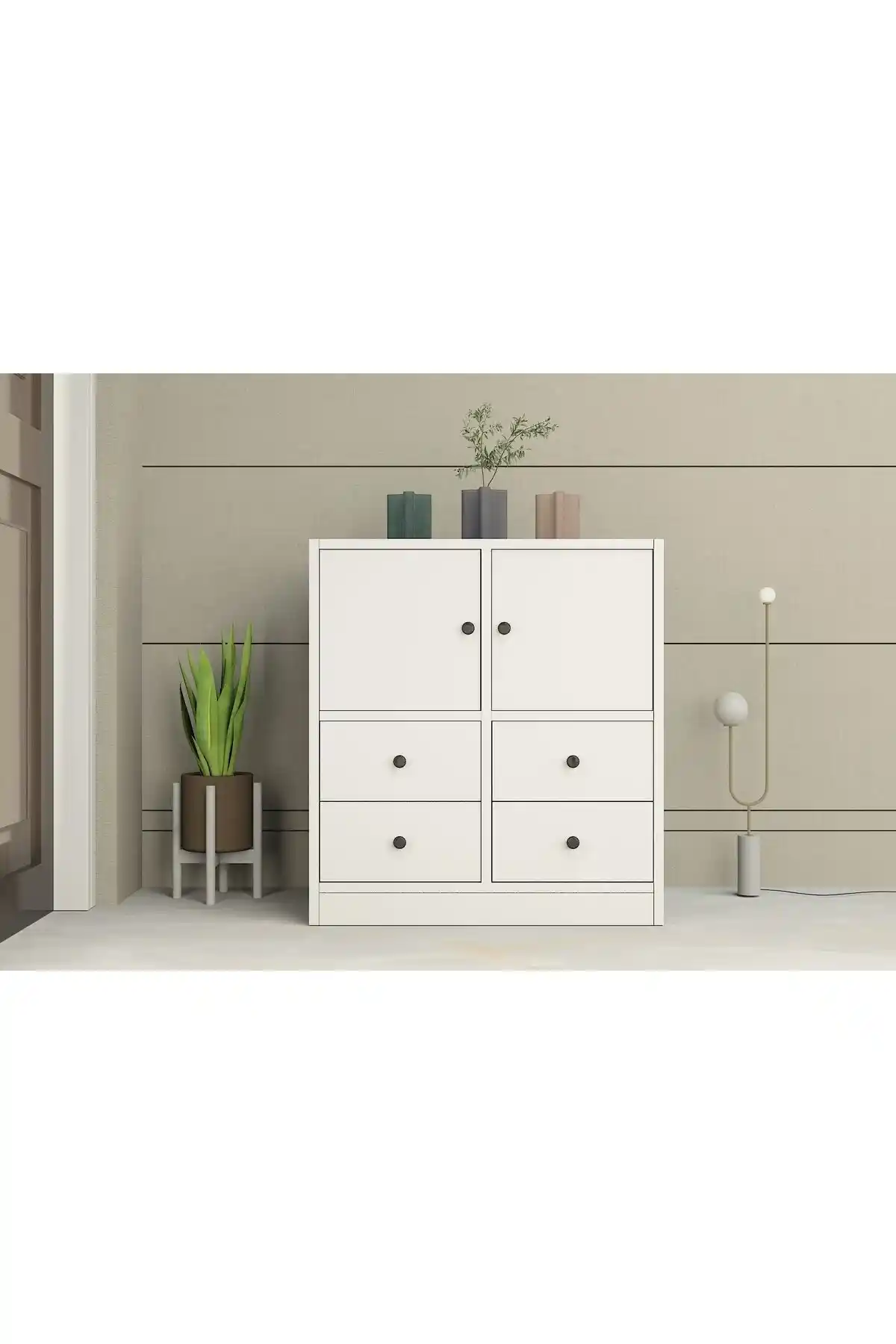 Beyaz Modern Kapaklı Dolaplar: Şıklık ve Fonksiyonelliği Bir Arada Sunan Tasarımlar