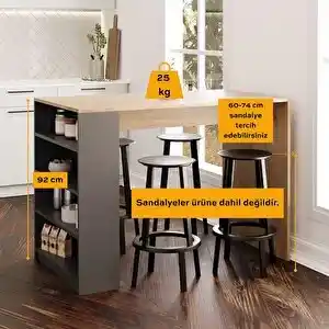 Bimossa Modern Raflı Masa: Fonksiyonel ve Şık Tasarımıyla Modern Yaşam Alanlarına Uygun