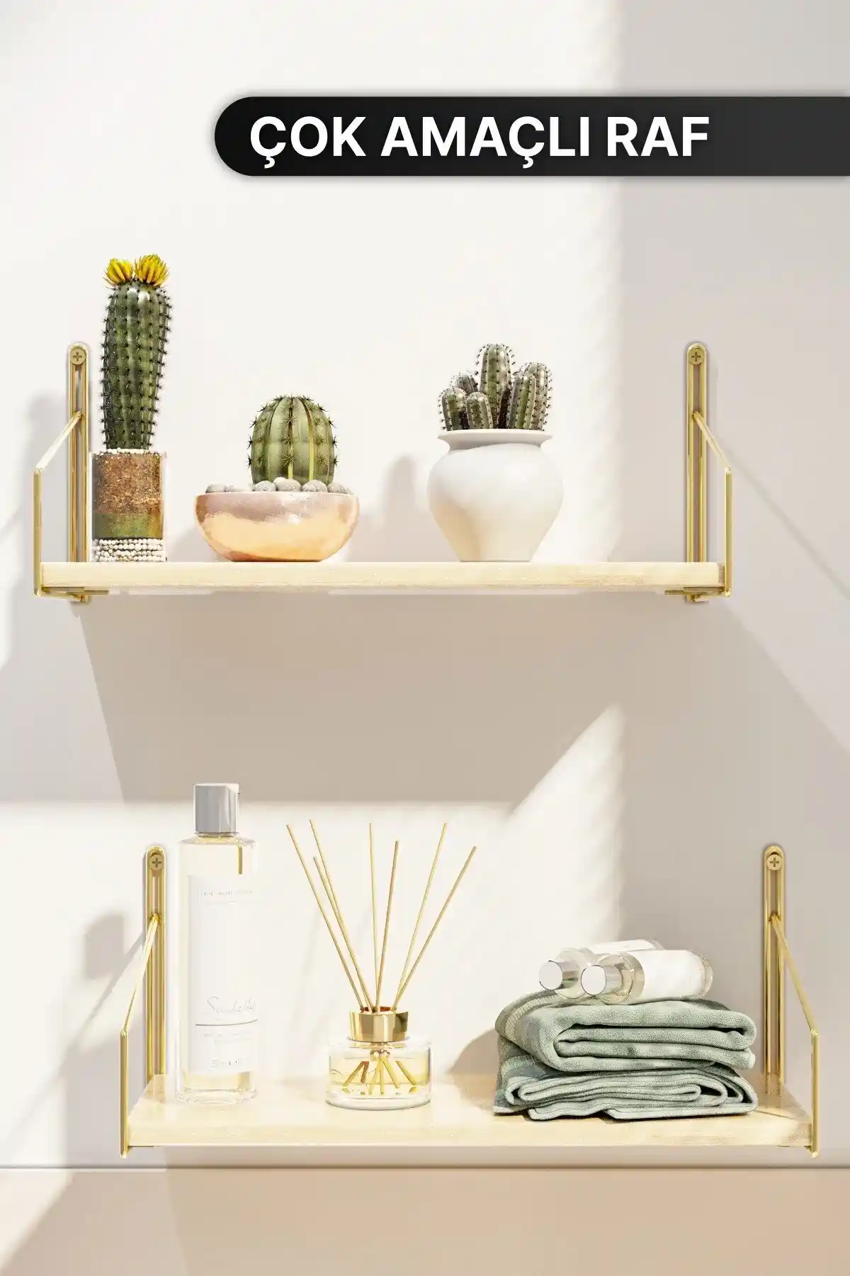 Bino 2'li Masif Duvar Rafı: Dayanıklı ve Estetik Tasarımıyla Dekorasyonunuza Şıklık Katar