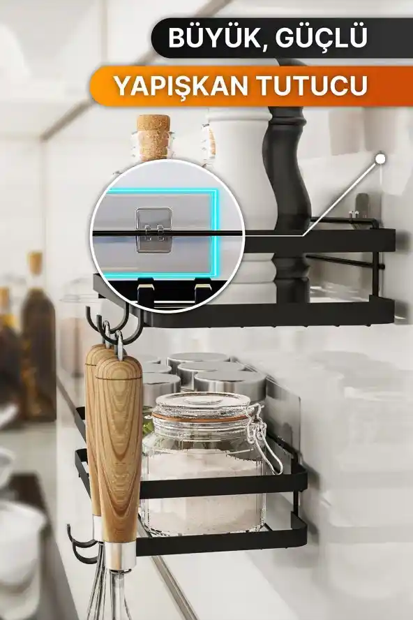 Bino Linde 2'li Mutfak Rafı Seti: Modern ve İşlevsel Dekorasyon Çözümü