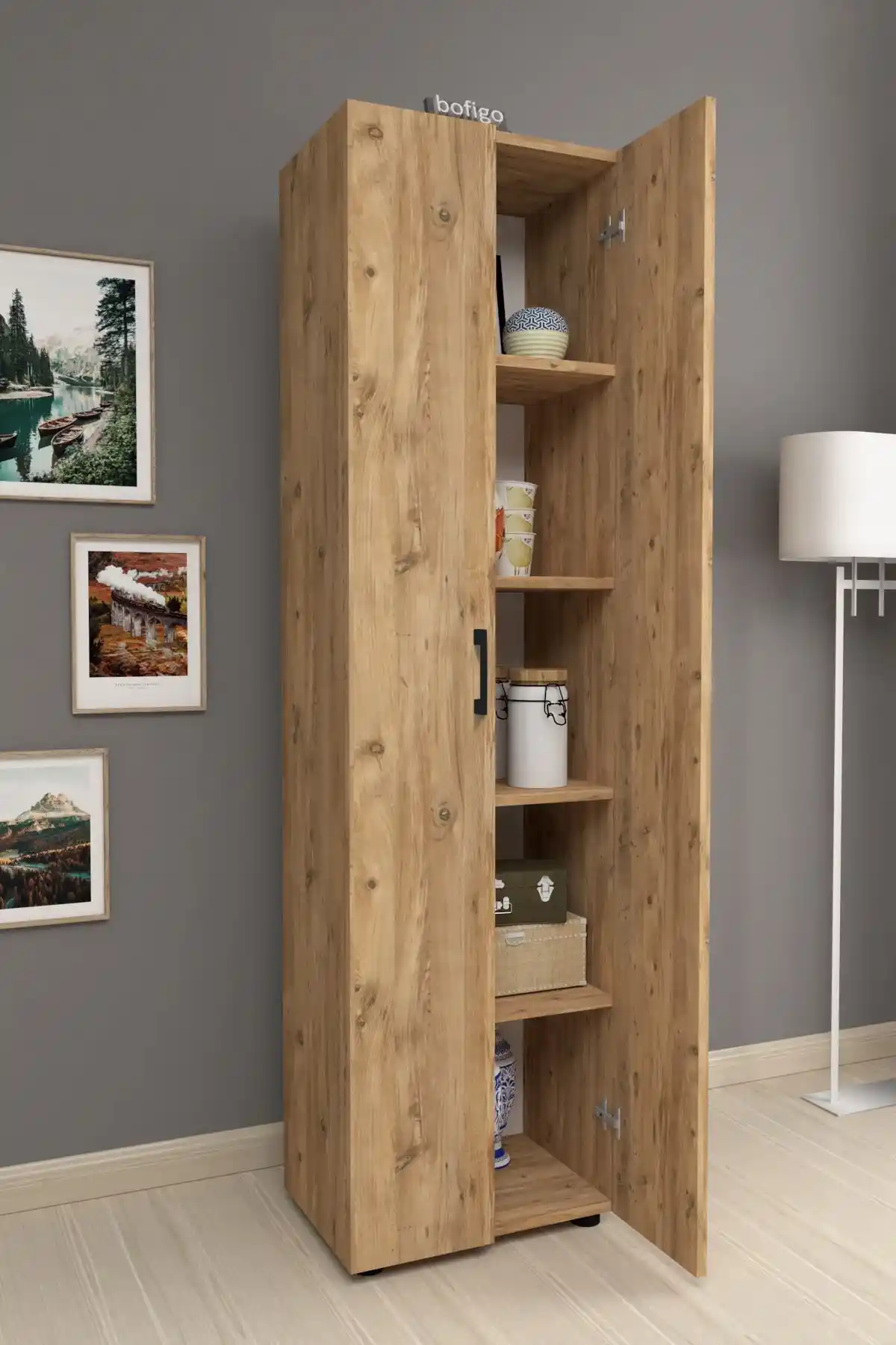 Bofigo 5 Raflı Dayanıklı Dolap: Geniş Depolama ve Uzun Ömür Sunar