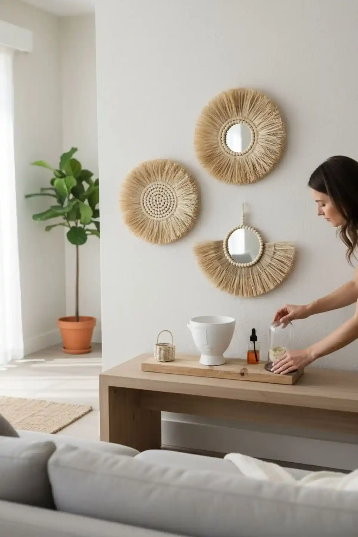 Bohem Tarz Dekorasyonda Ayna Setleri: Sanat ve Doğallık Katmanın Yolu