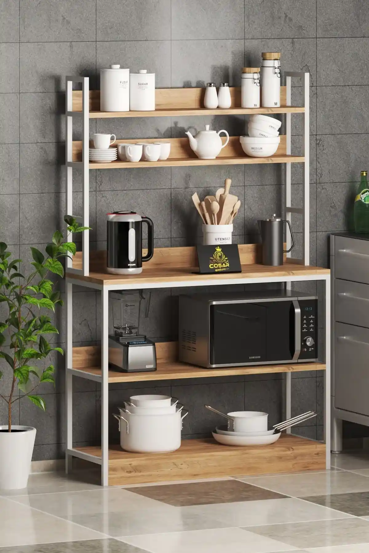 Bohem ve Retro Tarzlarda Modern Mutfak Rafları ile Estetik ve Fonksiyonellik