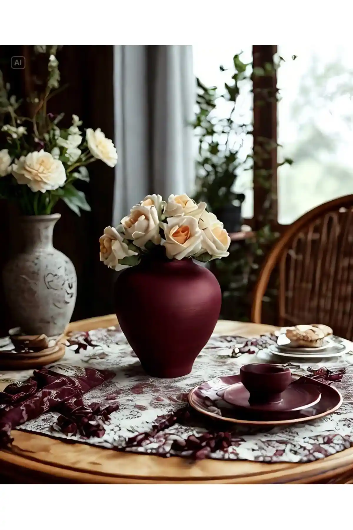 Bordo Seramik Ev Aksesuarlarıyla Modern ve Klasik Dekorasyonlarda Şıklık ve Dayanıklılık