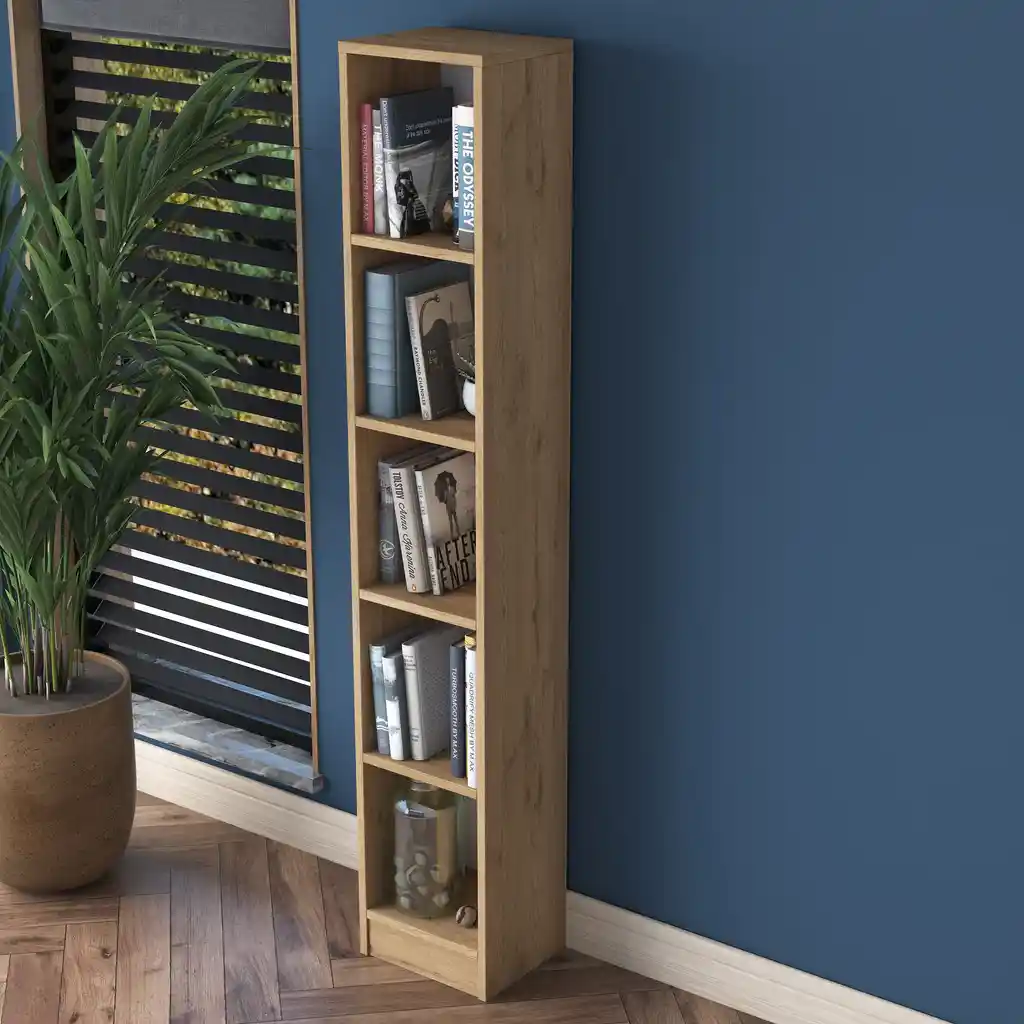 Çalışma Odası İçin 5 Raflı Kitaplıklar: Fonksiyonellik ve Tasarım Seçenekleri