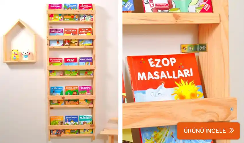 Çocuk Odaları İçin Dayanıklı ve Güvenli Kitaplık Seçenekleri