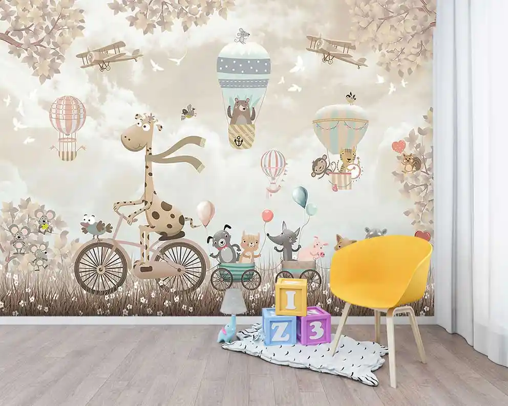 Çocuk Odalarında Hayvan Figürlü Duvar Stickerlarının Gelişime Katkısı ve Dekoratif Avantajları