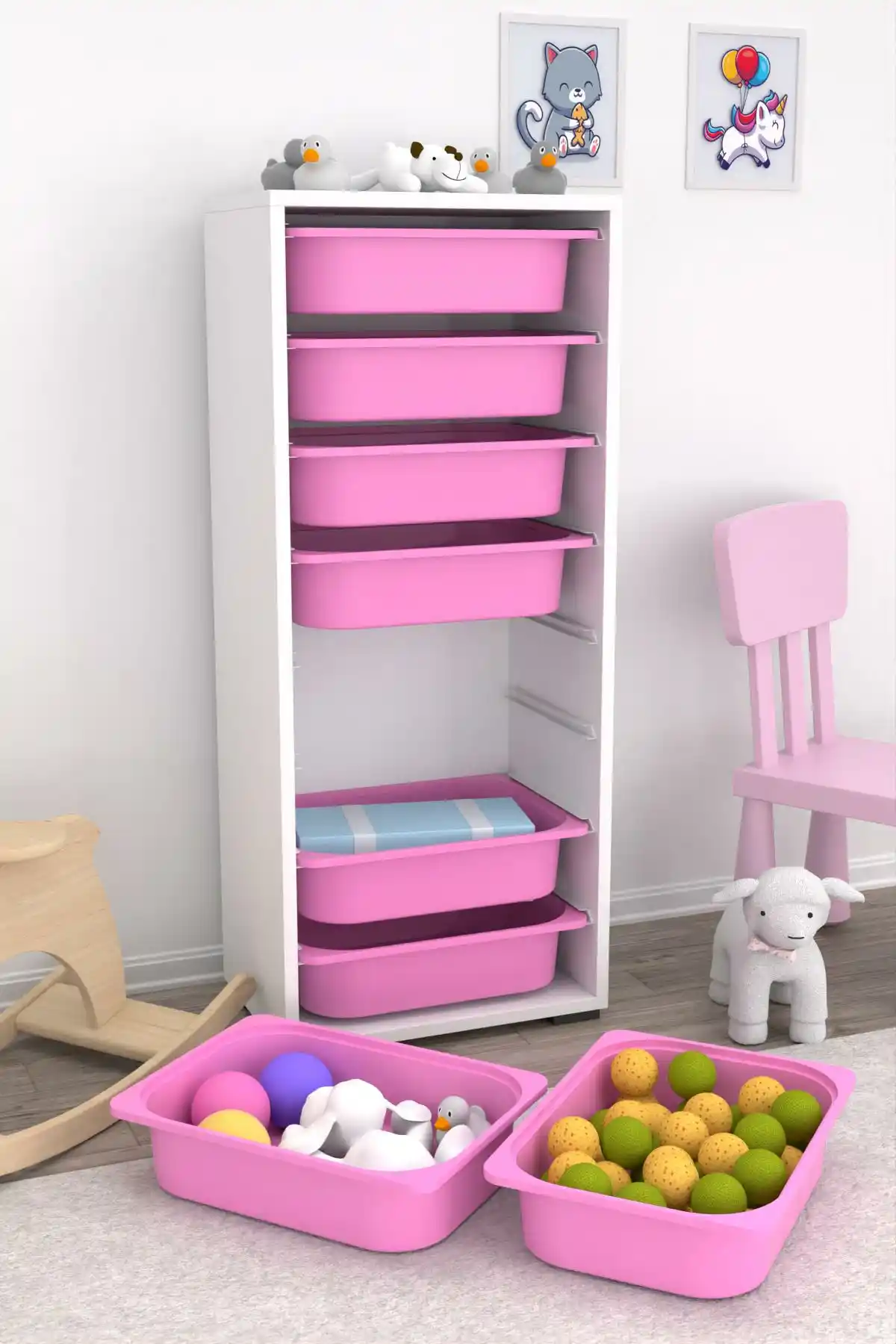 Çocuk Odası İçin Sepetli Dolaplar: İşlevsel ve Pratik Depolama Çözümleri