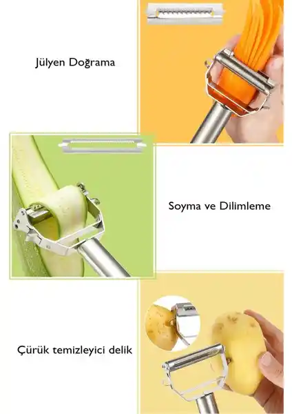 Çok Amaçlı Dayanıklı Meyve Sebze Soyucu: Fonksiyonellik ve Uzun Ömürlü Kullanım Özellikleri