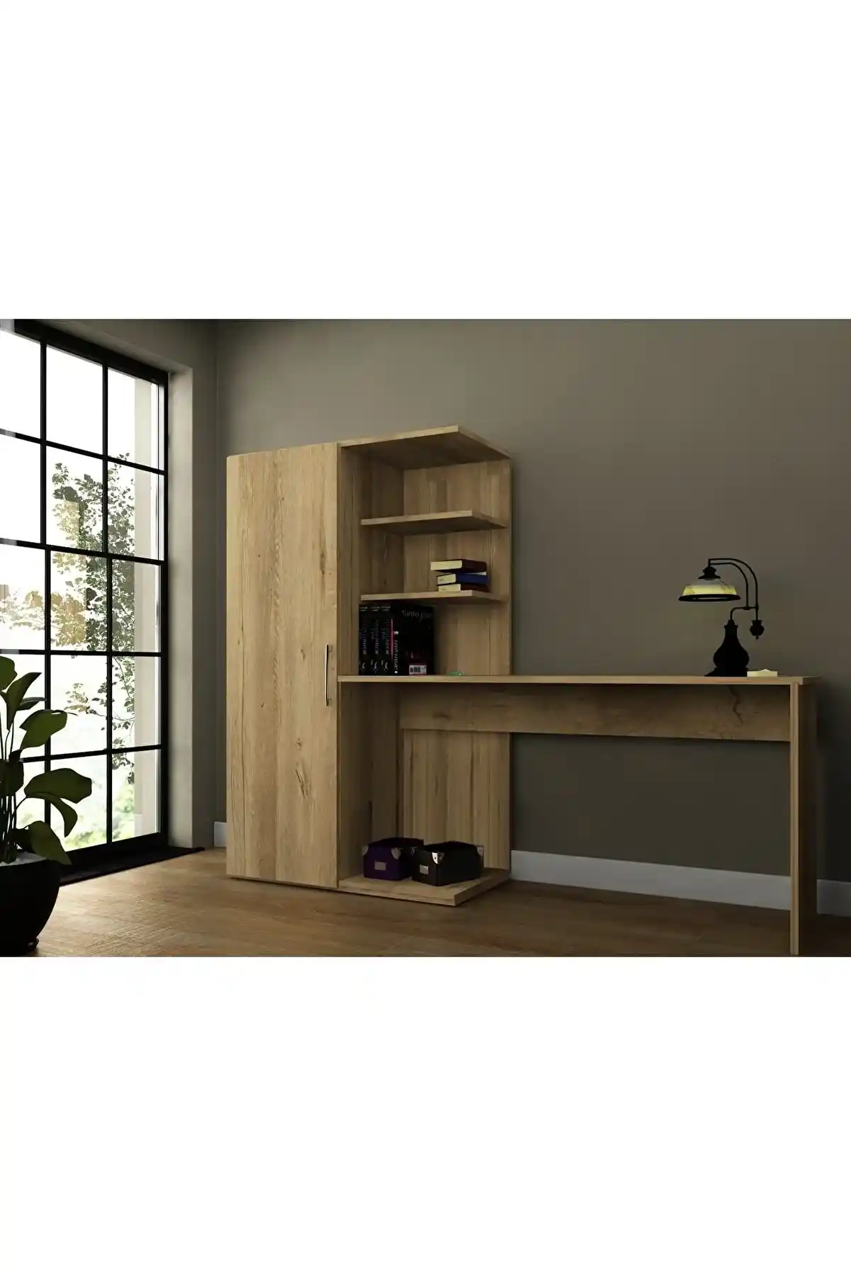 Çok İşlevli Kitaplıklı Çalışma Masalarıyla Modern ve Pratik Alanlar Yaratın