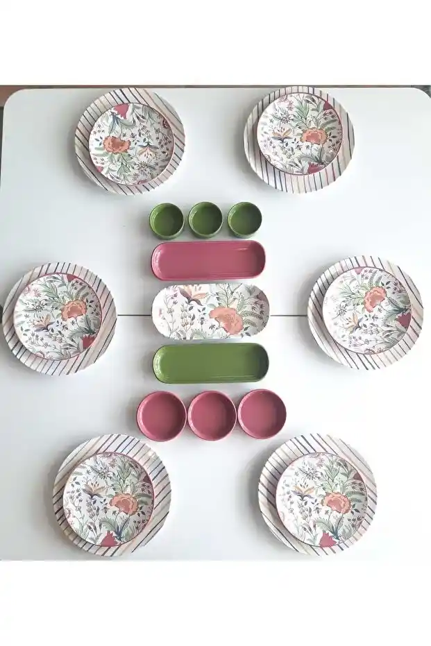 Dayanıklı 21 Parça Kahvaltı Takımı: Fonksiyonellik ve Estetiğin Buluşması