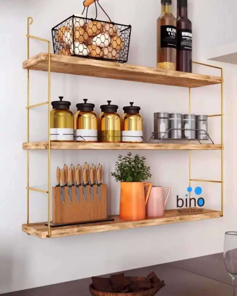 Dayanıklı Masif Mutfak Duvar Rafları: Fonksiyonellik ve Estetiğin Buluşması