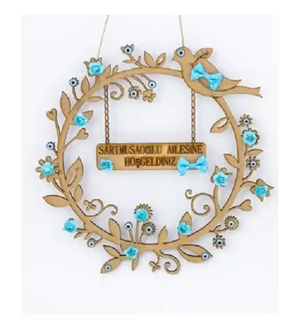 Dekoratif Ahşap Boncuklu Kapı Süsü: Estetik ve İşlevselliğin Buluşması