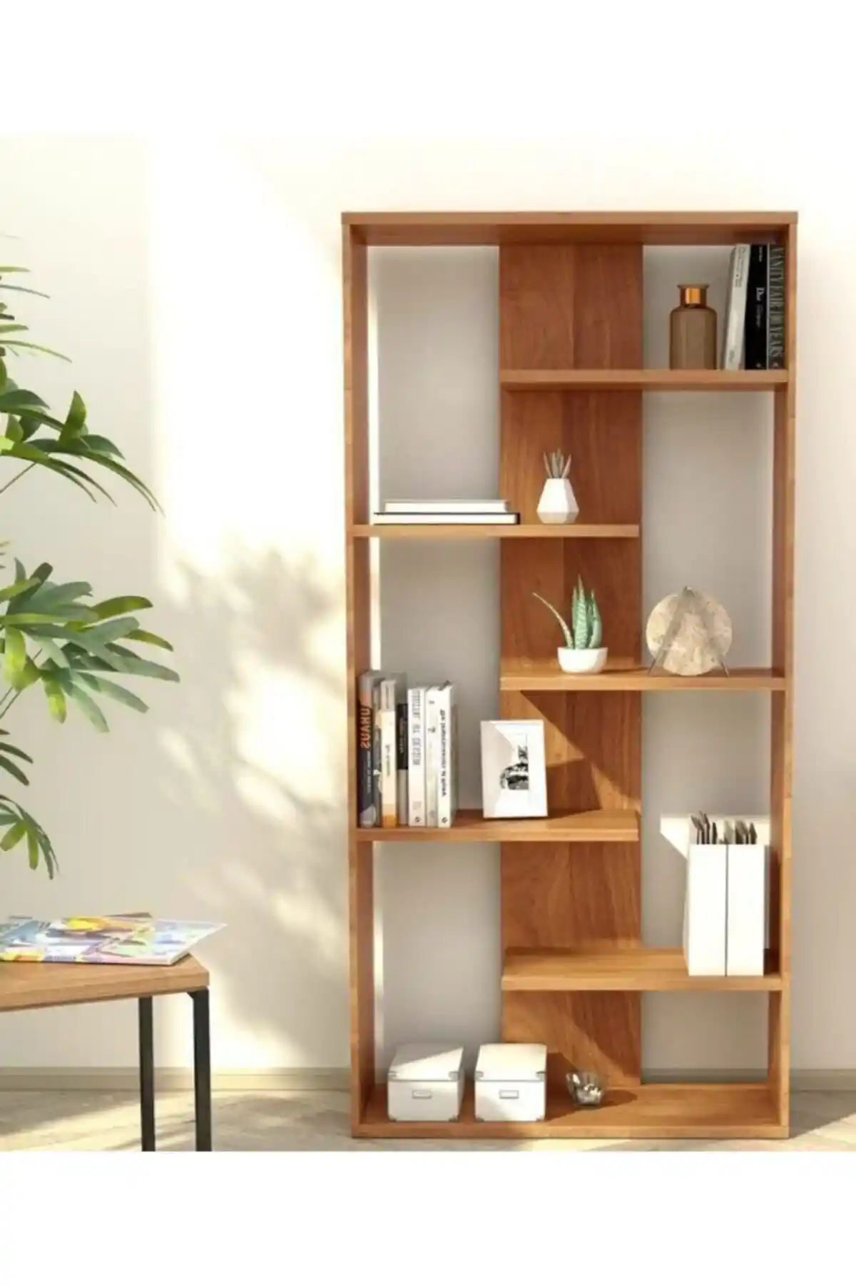 Diamur Concept Ahşap Kitaplık: Dayanıklı ve Estetik Modüler Mobilya Çözümü