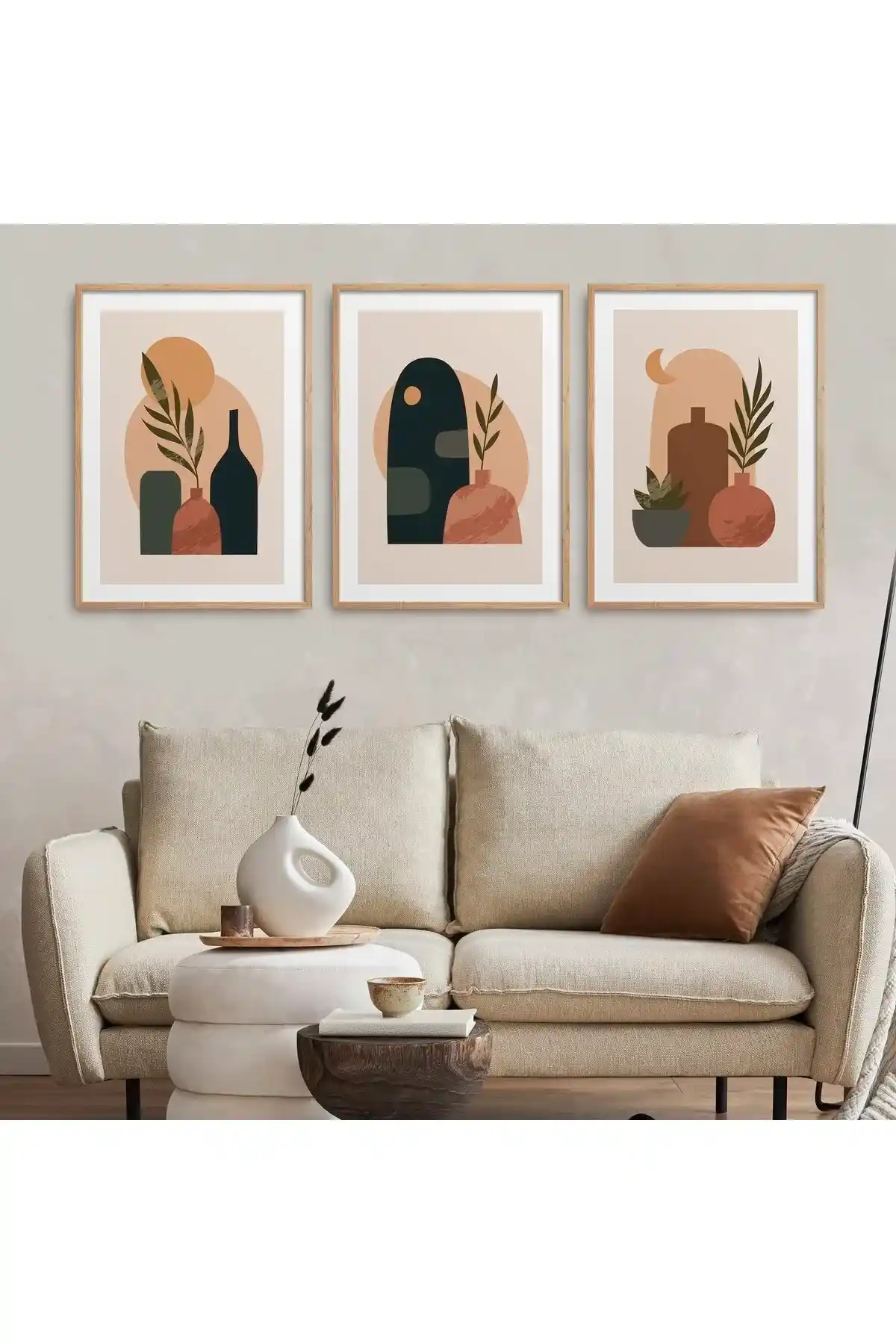 Doğal Ahşap Çerçeveli 3'lü Ürünler: Estetik ve Dayanıklılığı Bir Arada Sunar