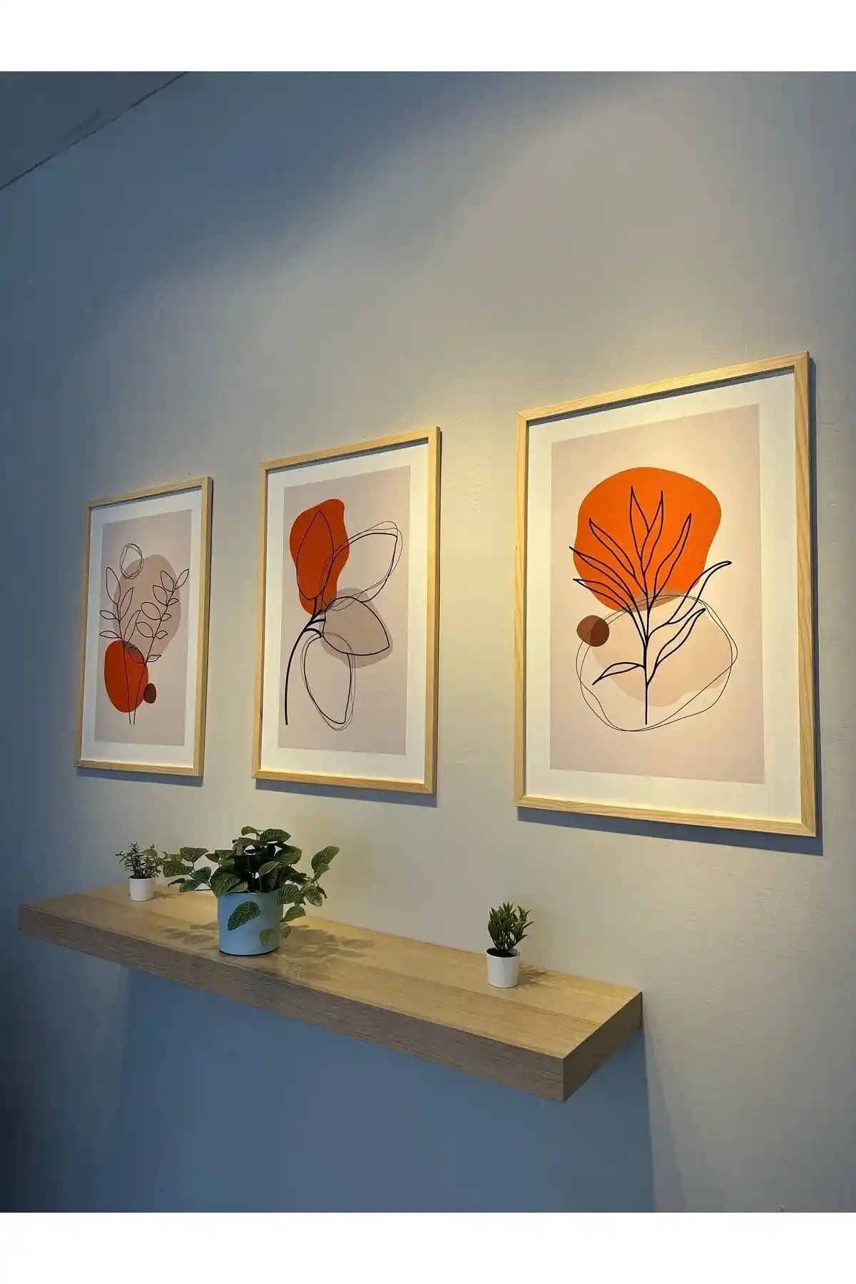 Doğal Ahşap Çerçeveli Sanat Dekorasyon Setleri ile Mekânlara Şıklık ve Doğallık Katın